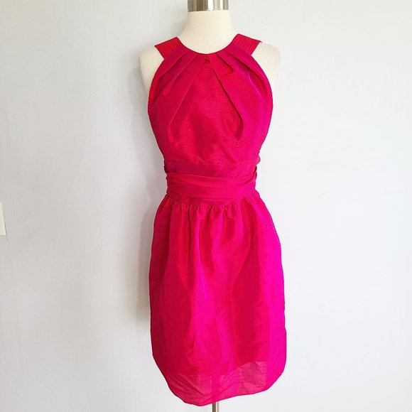 ALFRED SUNG Dresses & Skirts - ALFRED SUNG halter dupioni cocktail dress